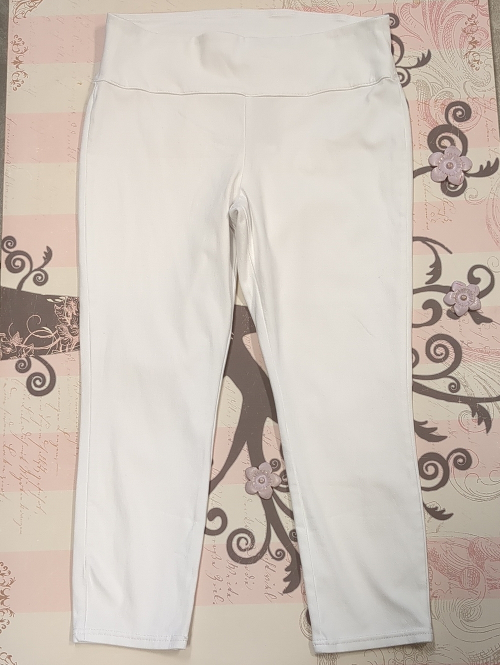 White High-Waist Jeggings